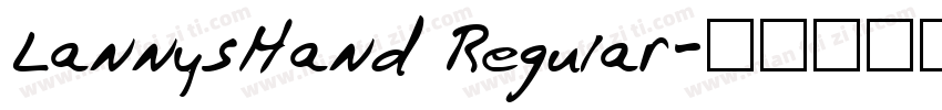 LannysHand Regular字体转换